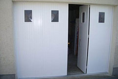 Porte de garage pliante PVC