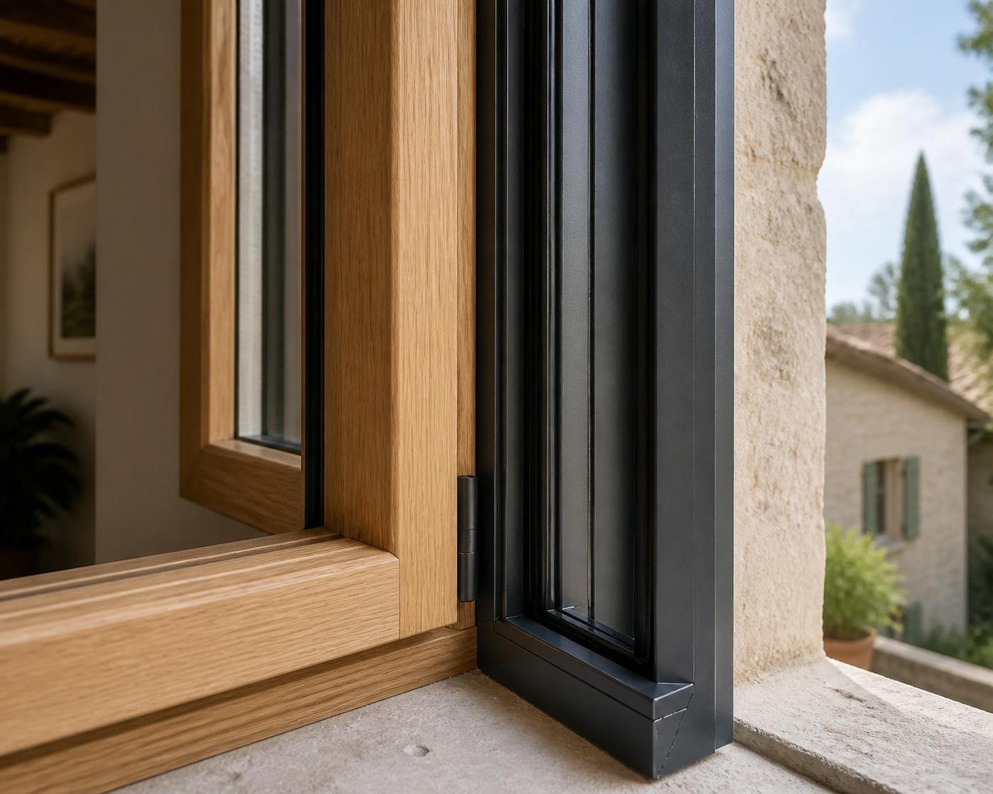 découvrez les avantages des fenêtres mixtes bois-alu : alliant l'esthétique chaleureuse du bois à la robustesse et la modernité de l'aluminium pour optimiser votre chantier.