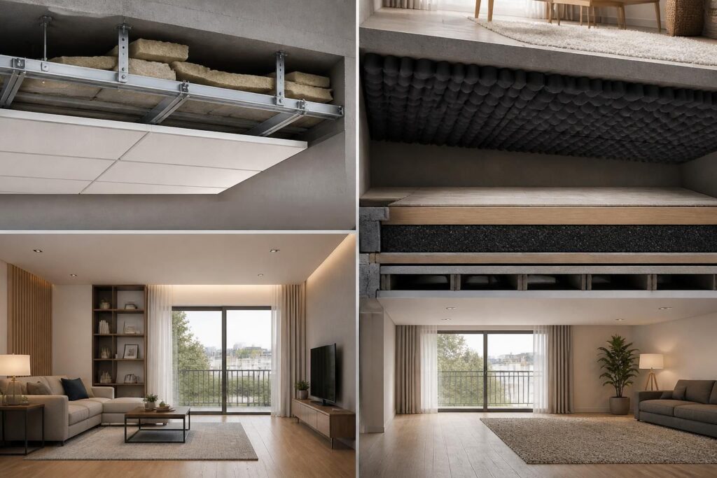 découvrez 4 solutions efficaces pour couper les bruits de pas venant du plafond grâce à l'isolation phonique et améliorez le confort acoustique de votre logement.