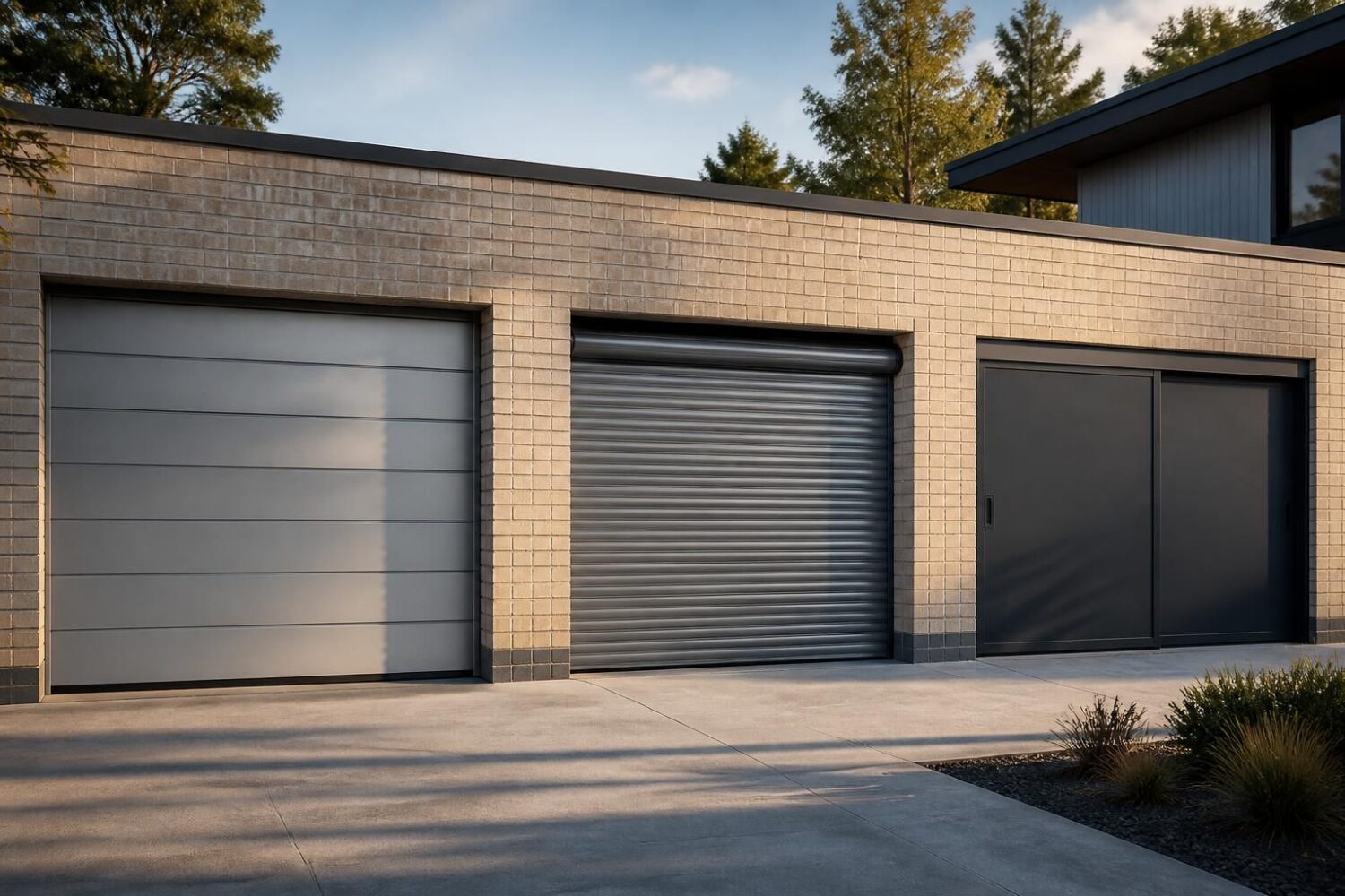 Porte de garage isolante : sectionnelle 40 mm, enroulable ou coulissante ?