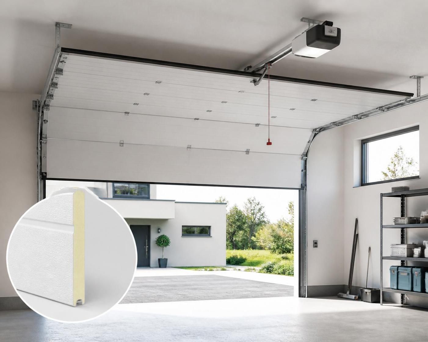 découvrez les avantages des portes de garage isolantes : choisissez entre sectionnelle 40 mm, enroulable ou coulissante pour optimiser l'isolation et le confort de votre garage.