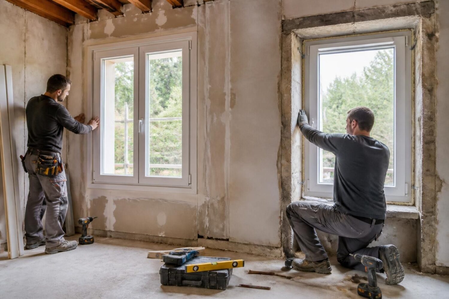 Pose d&rsquo;une fenêtre PVC en rénovation : applique ou tunnel, les étapes