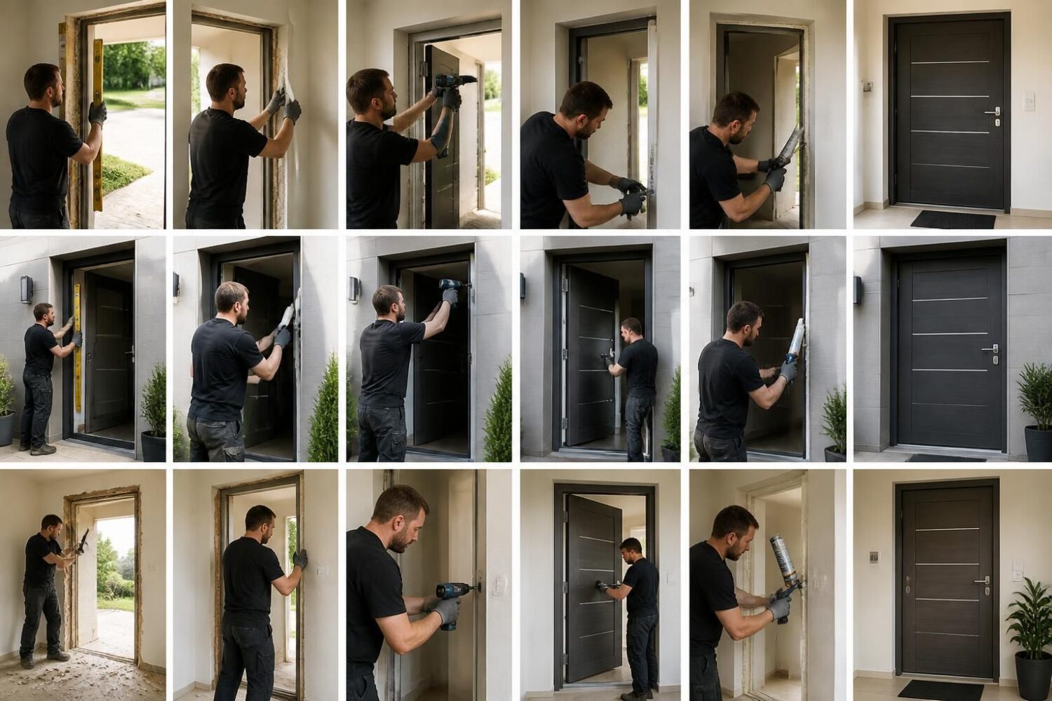 Poser une porte d&rsquo;entrée en 6 étapes : applique, tunnel ou rénovation