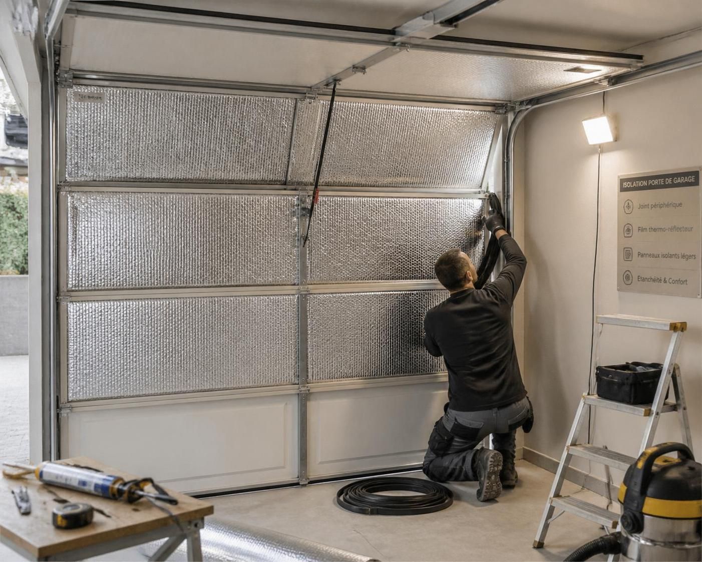 découvrez comment isoler efficacement votre porte de garage, qu'elle soit basculante, sectionnelle ou battante, pour améliorer le confort thermique et réduire les pertes d'énergie.