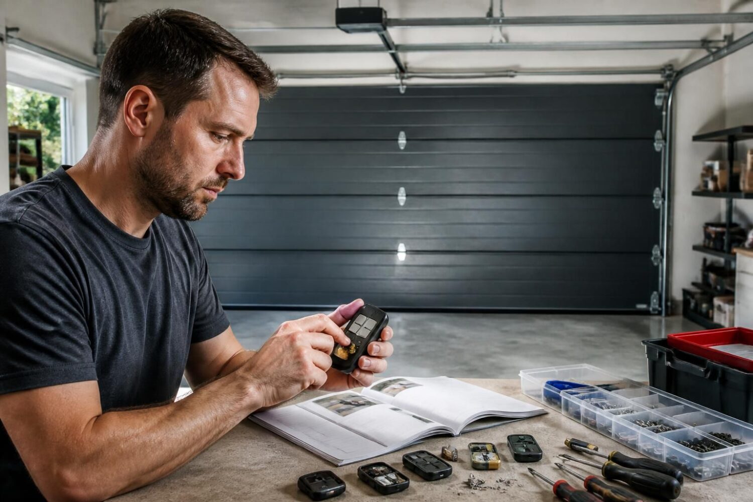 Programmer une télécommande de porte de garage (Somfy, Hörmann, BFT)