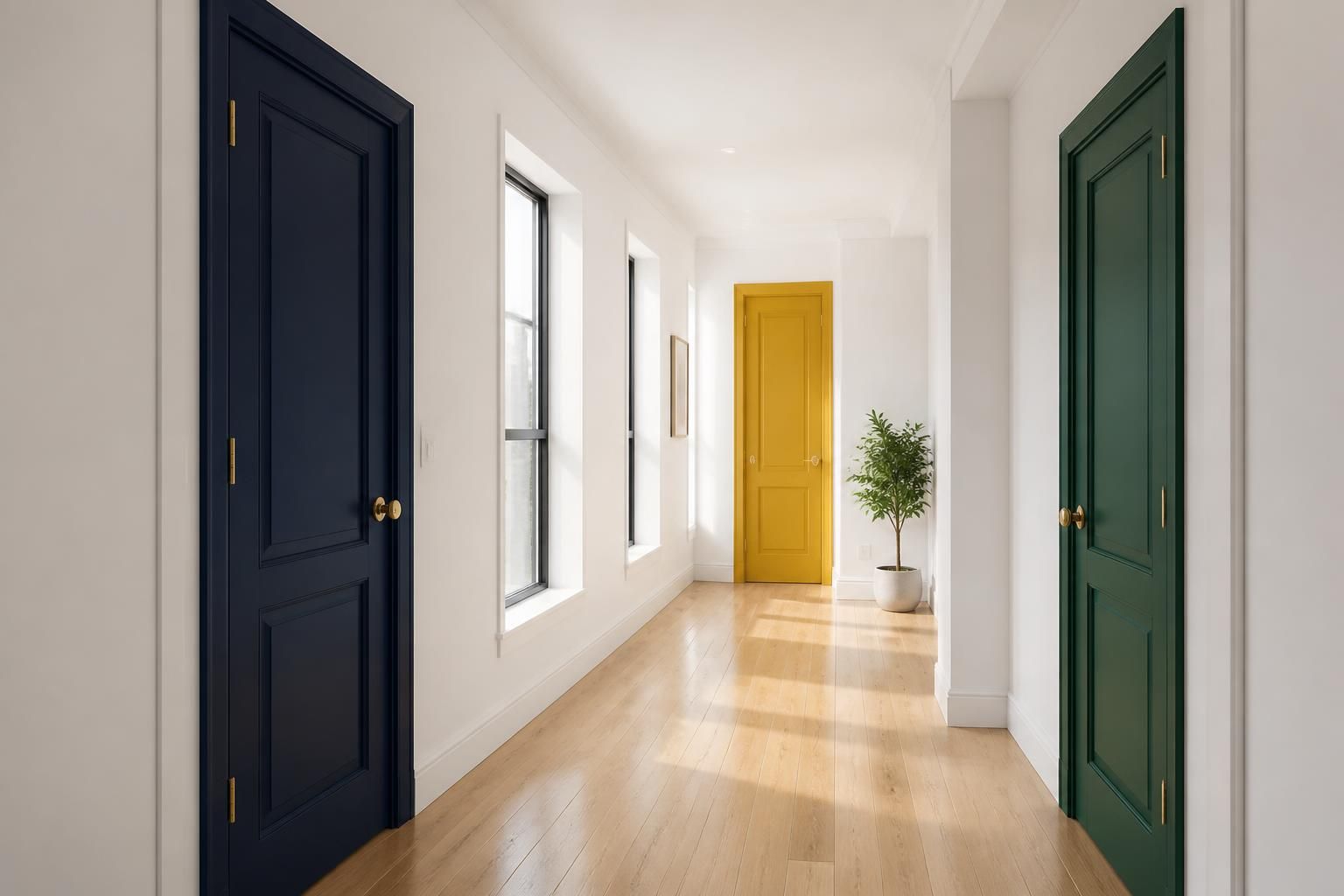découvrez quelles couleurs choisir pour peindre les portes d'un couloir blanc et nos meilleures associations pour un intérieur harmonieux et élégant.