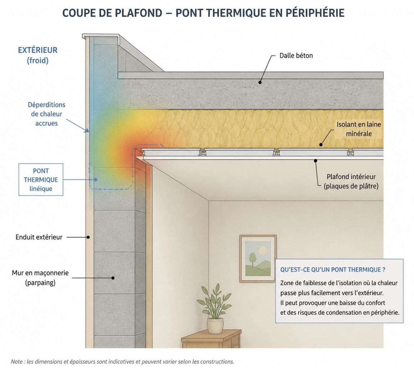 découvrez comment supprimer un pont thermique au plafond efficacement sans avoir à refaire toute l'isolation, grâce à des solutions simples et économiques.