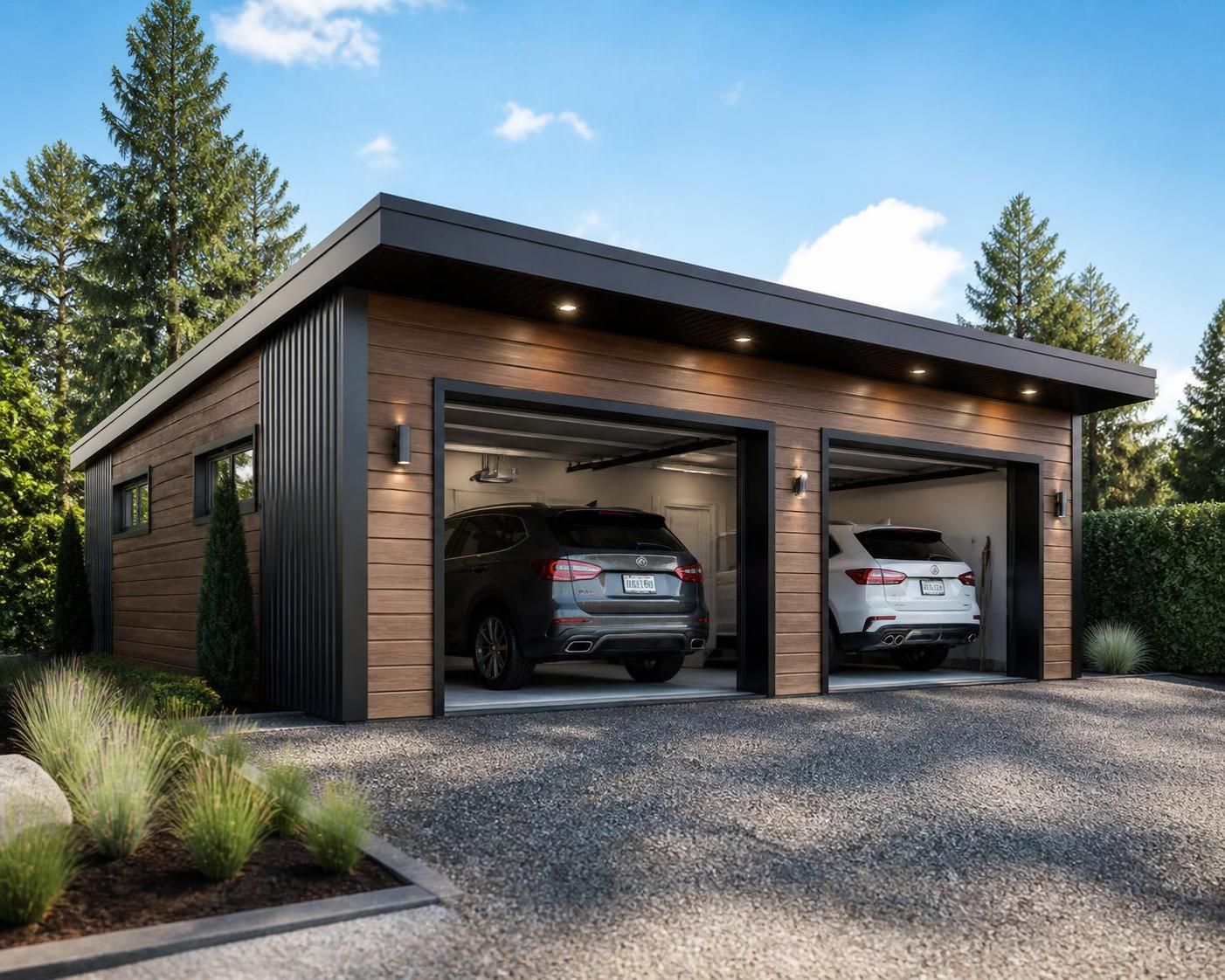 découvrez les dimensions idéales d'un garage pour 2 voitures, que ce soit côte à côte ou en enfilade, ainsi que la surface nécessaire en mètres carrés pour un aménagement optimal.