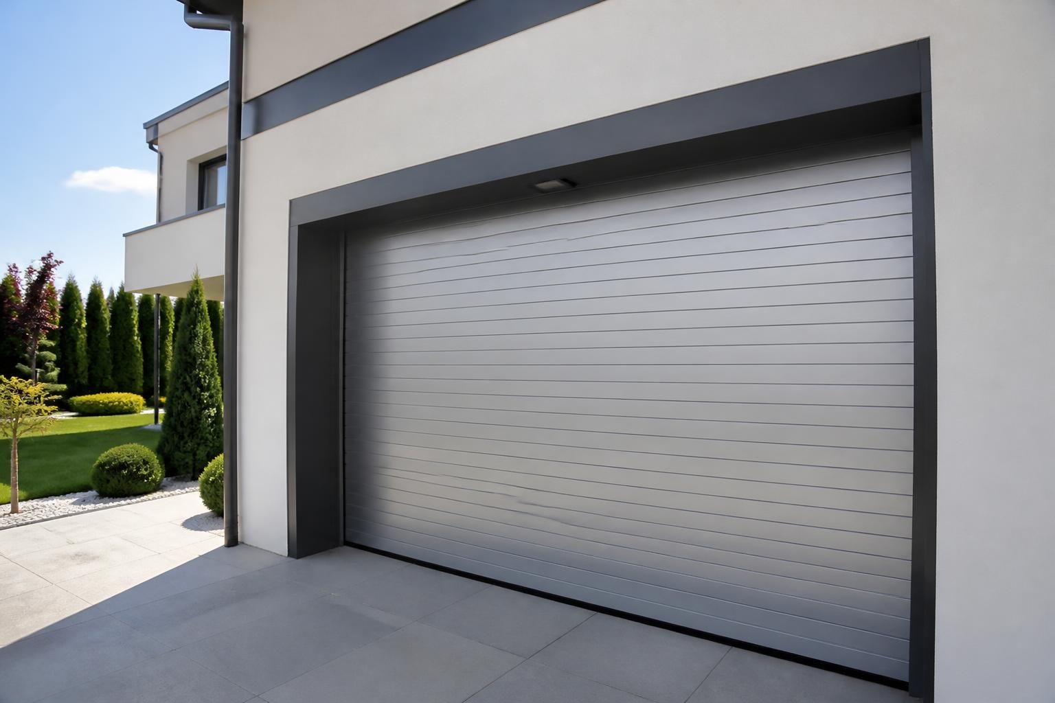 découvrez nos portes de garage enroulables sur mesure, motorisées ou en aluminium, alliant sécurité, design et praticité pour votre maison.